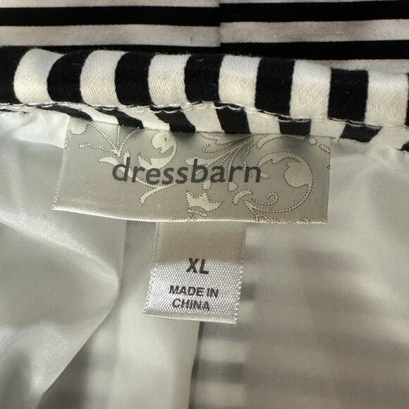 Dressbarn X-Large Blazer Jacket Striped 3/4 Sleeve Lined Open-Front Pockets - Picture 7 of 9